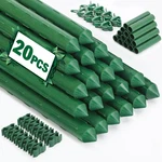 Garden Stakes 20 Pack 16 Inch Metal Plant Support Tegarbed Plastic Coated Sturdy. Fixed Price $46.99.