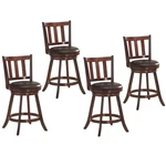 Costway 4 Pcs 25" Swivel Bar Stool Leather Padded Dining Kitchen Bistro Chair. Fixed Price $249.99.