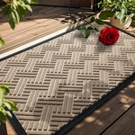 Behero 36"X24" Indoor/outdoor Entrance Welcome Mat Stain-resistant Non-slip. Fixed Price $59.98.