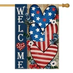 Avoin Colorlife Patriotic 4TH Of July Welcome House Flag 28X40 Inch Double Si.... Fixed Price $17.86.