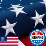 Deluxe Cotton American 4X6 Ft For Outside, Tear Resistant Us Flags High Win. Fixed Price $61.06.