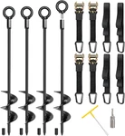 Ground Anchors, 4 Pack 18" Shed Kit, Screw In Tent Stakes, Fully Welded. Fixed Price $83.72.