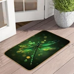 Green Dragonfly Indoor Outdoor Mat Abstract Glitter Non-slip Absorbent Wash. Fixed Price $37.19.
