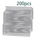 Lablt 6" 200 Pack Landscape Staples Garden Stakes Galvanized Sod. Fixed Price $20.18.