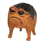 Alhbejt Frog Toad Ugly Angry Sculptures Garden Statues Orange. Fixed Price $17.30.