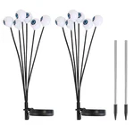 Dazzle Bright Halloween Decorations, Pack 12LED Solar Eyeball Pathway Lights. Fixed Price $12.99.