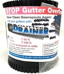 Gutter Drainer Feet 25' Guards-leaf Filter Protection-black-hansen-with Clips. Fixed Price $33.20.