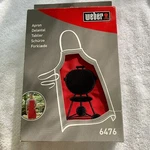 Weber Grill Red Apron With Black Barbecue & Adjustable Neckband New In Box. Fixed Price $8.85.