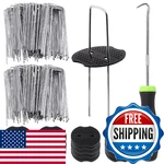 Glarks 201PCS 6 Inch U-shaped Galvanized Garden Landscape Staples Kit. Fixed Price $32.42.