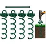 Feed Garden 10 Inch Spiral Ground Anchors Kit Heavy Duty Screw Earth. Fixed Price $45.21.