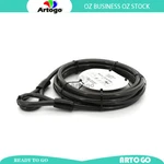Covered Steel Master Lock Cable With Loop Ends 12MM Core 5M Long High-security. Fixed Price $50.63.