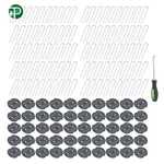 100 Pack 6 Inch Garden Staples Landscape Plastic Fixing Gasket W/ Pick Hook. Fixed Price $32.89.