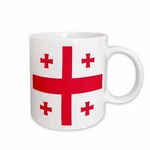 3DROSE Flag Of - Georgian Red Jerusalem Crusaders Cross On White. Fixed Price $11.99.