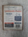 Southwest Landscape Staples 100 Pack 6" X 1" Gauge Steel 02-068. Fixed Price $18.98.