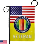 Us Vietnam War Military Service Garden Flag - All Branches Support, 13"X18.5". Fixed Price $40.19.
