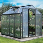 Aoodor 6X8 6X10FT Walk-in Polycarbonate Greenhouse Kit Heavy Duty Aluminum Frame. Fixed Price $349.99.