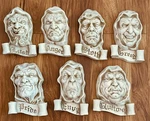 Joseph Lester "seven Deadly Sins" Wall Plaques Set Of 7 Design Toscano Gothic. Fixed Price $396.96.