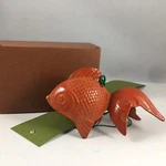 Kotobuki Japanese Wind Chime Bell Iron Orange Goldfish 485-081 Made. Fixed Price $39.95.