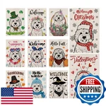 Seasonal Garden Flags Golden Doodle Double Sided Set Of 11 Holiday Farmhou. Fixed Price $79.69.