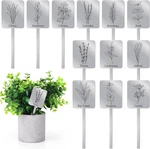 24 Pcs Metal Label Signs 12 Style Herbs Garden Markers Waterproof Sta. Fixed Price $21.58.