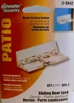 Defender Security U-9842 Clear Lucite, Glass Surface Patio Door Lock, Pack New. Fixed Price $11.88.