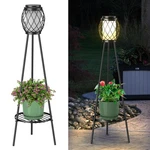 Solar Floor Lamp Pack 36IN Waterproof Geometric Lantern Tripod CY-028 Mxwcy. Fixed Price $89.99.