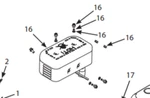 Muffler Kit 14101 R210 Chipper/shredder Ardisam/earthquake Part #16 On Diagram. Fixed Price $59.70.