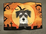 Carolines Treasures Schnauzer Indoor & Outdoor Mat 18 X 27 Halloween. Fixed Price $20.00.