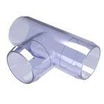 3/4" Pvc Tee Fitting, Clear Uv Formufit Furniture Grade, Made Usa. Fixed Price $12.99.