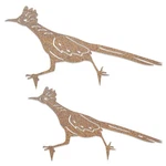 Koyiltd 2 Pcs Roadrunner Garden Art Metal Yard Decorative Retro. Fixed Price $13.35.