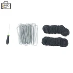 50 Pcs 6IN High Quality Galvanized Landscape Pins Staples W/ Gasket Washer Caps. Fixed Price $18.52.