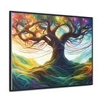 Enchanting Rainbow Magic Tree - Fantasy Wall Art Colorful Nature Illustration. Fixed Price $94.53.