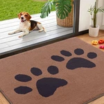 Smiry Dog Door Mat For Muddy Paws, Absorbs Moisture, Dirt, Low-profile Entryway. Fixed Price $42.89.