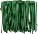 6 Inch Garden Stakes Galvanized Landscape Staples,u-type Turf Green. Fixed Price $37.35.
