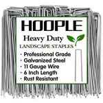 Hoople 100 Pack 6 Inch 11 Gauge Heavy Duty Galvanized Landscape Staples, Gard.... Fixed Price $19.30.
