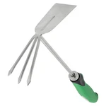 Zenport 15311A Shrub Rake Hoe Fork Combo, 12-INCH, Green. Fixed Price $14.95.