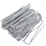 500PK Galvanized Landscape Staples 11 Gauge Garden Stakes Fabric Sod Yard Pins. Fixed Price $33.73.