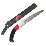 Tabor Tools Pruning Saw With Sheath, 10 Inch, Straight Blade, Red And Black. Fixed Price $44.18.