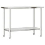 Kitchen Work Table Foot Prep Storage Home Restaurant Stainless Steel Vidaxl. Fixed Price $203.99.