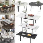 4-8 People Modern Dining Table Kitchen Expandable Gathering Marble Top Us. Fixed Price $209.90.