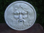 Rare Bacchus, God Of Wine Greenman 19" Round Wall Sculpture By Design Toscano. Fixed Price $74.99.
