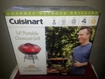 New Sealed Cuisinart 14" Red Portable Charcoal Grill CCG-190RB. Fixed Price $14.99.