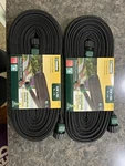 2PK Flat Soaker Garden Hoses By Melnor 5/8 X 50 Black Water Roots Directly. Fixed Price $32.00.