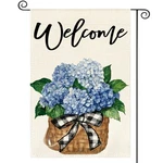 Avoin Colorlife Hydrangea Spring Summer Garden Flag 12X18 Inch Double Sided. Fixed Price $14.40.