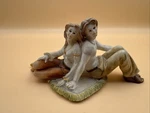 Vintage Rare! Giuseppe Design Italy Porcelain Figurine Statue Young Lovers. Fixed Price $119.00.