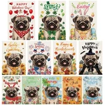 Yovoyoa Pug Garden Flags For Outside Set Of 12, Dog Welcome Seasonal F.... Fixed Price $55.14.