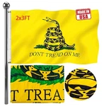 Jayus Double Sided Embroidered Gadsden Snake Flag 2X3 Ft Outdoor - 340D Heavy Du. Fixed Price $55.73.