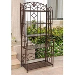 International Caravan Mandalay Iron Bakers Rack Bronze. Fixed Price $350.99.