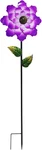 Metal Flower Garden Stakes Yard Art, 42" Large Handcrafted Purple Outdoor. Fixed Price $37.80.
