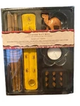 New Sandalwood Incense Gift Box Tea Light Holder, Ash Catcher, Sticks & Cones. Fixed Price $18.88.